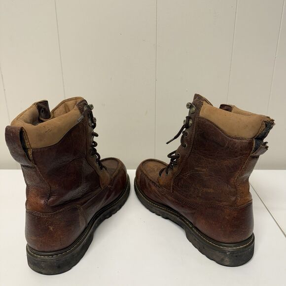 L.L. Bean Kangaroo Upland Hunter Leather Boots Gore-Tex Vibram Sole Men 9.5 GUC - Picture 10 of 12